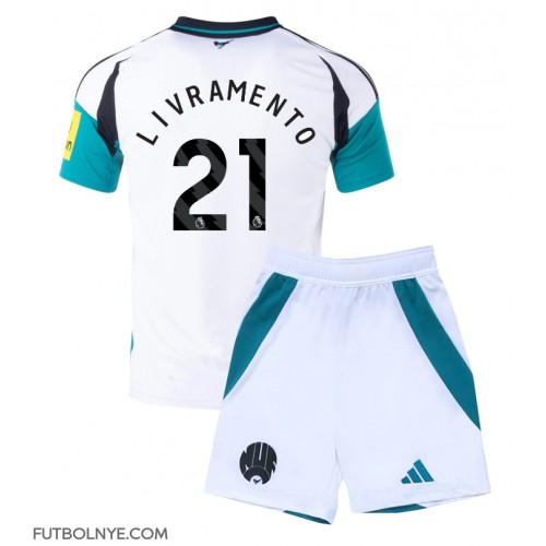 Camiseta Newcastle United Tino Livramento #21 Tercera Equipación para niños 2024-25 manga corta (+ pantalones cortos)